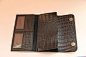2013新款黑色马毛鳄鱼纹钱包 真牛皮女式长款卡包 零钱手拿包 lisa 原创 设计