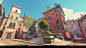 Overwatch - Paris - Assets, Gaëtan Montaudouin : I had the opportunity to support the folks at Blizzard with some vehicles (the boats, 2 cars, a truck and a scooter) and buildings for Paris.
Concepts were done by their concept artists.
© 2018 Blizzard Ent