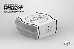 清新的新鲜食品容器样机展示模版mockups_样机素材_食品包装_模库(51Mockup)