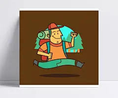 创意背包客男子矢量素材|矢量,AI格式,矢量人物,矢量图,人物,森林,男子,矢量素材,旅行,免费下载,野营,背包客,免费素材