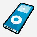 iPod纳米蓝色MP3播放器MP3播放器图标高清素材 blue ipod mp3 nano player 纳米 蓝色 免抠png 设计图片 免费下载