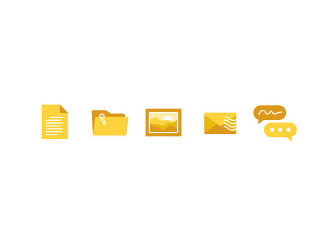 Doctype icons yellow