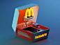 McDonald's booth booth mcdonalds isometric lowpoly illustration blender3d blender 3d