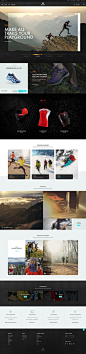 Salomon Homepage #ecommerce #shop #sports #layout #landingpage #homepage #ui #ux #dribbble #website #webdesign
