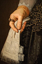 "Portrait of a Lady (Detail of right Hand)", Nicolaes Eliasz Pickenoy, c. 1630: 