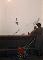 Fog on the Thames, London, 1954, by Inge Morath