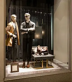 男装店铺装修设计图集丨服装展示展架展台/试衣间展示区销售区设计