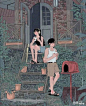 【韩国插画家Myeong-Minho插画作品欣赏】—— 跟她在一起的时光，每一天都很耀眼。
因为天气好，因为天气不好，因为天气刚刚好。每一天，都很美好！
