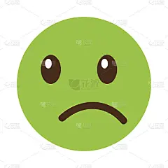 悲伤的表情脸卡哇伊风格