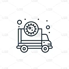 矢量,救护车,轮廓,计算机图标,符号,绘画插图,细线图,品牌名称,分离着色,直的