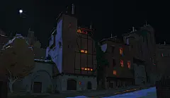 {插画系列}西方写实场景01