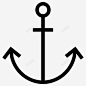 锚图标高清素材 工具和器具 海军 纹身 航行 锚 免抠png 设计图片 免费下载