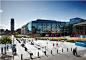 Grand Canal Square    Grand Canal Square, designed by Martha Schwartz, is one of the most famous and easily recognizable examples of contemporary landscape architecture in the Republic of Ireland.  Perhaps for all the wrong reasons or maybe for all the ri