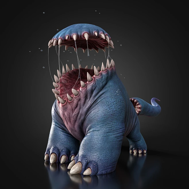 Riptooth Monster-花瓣网