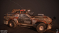 "Outsider" Post-apocalyptic Ford Mustang, Yury Uvarov : I did this model to practice more modelling, normal map baking and PBR texturing skills.
The vehicle model was based on Jesper Andersen's concept art that you can find here: http://scribble
