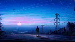 精美奇幻动漫风景插画桌面壁纸