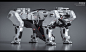 HMT - Various quadruped concepts, Vitaly Bulgarov : Here are some of the unused/early explorations and rough concepts for the 4-legged robot concepts I did for Hankook Mirae Technology while working for them as a Principal Designer