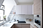 City studio apartment contemporary-kitchen