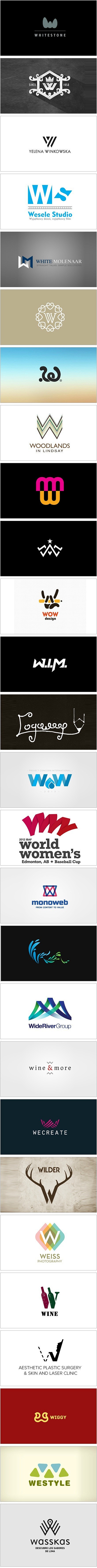 【早安Logo！一组W元素的Logo设计...