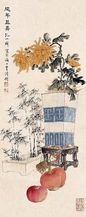 博古画孔小瑜作（2） - 东北·老兔子 - 东北·老兔子