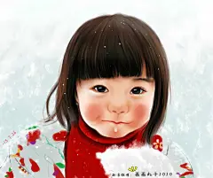 #背景图# #壁纸# #头像# #手绘# #插画# #日本小女孩#