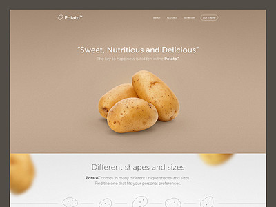 Potato landing page