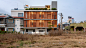 The Radical Makeover House / Sudaiva Studio : Completed in 2019 in Turuvekere, India. Images by Geeth Gopinath. A single-storey residence in a nondescript, small town north of Bengaluru, India had to be expanded to include 2 additional floors of residence