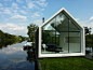 与大自然共生的迷你建筑 位于荷兰湖区的度假小木屋