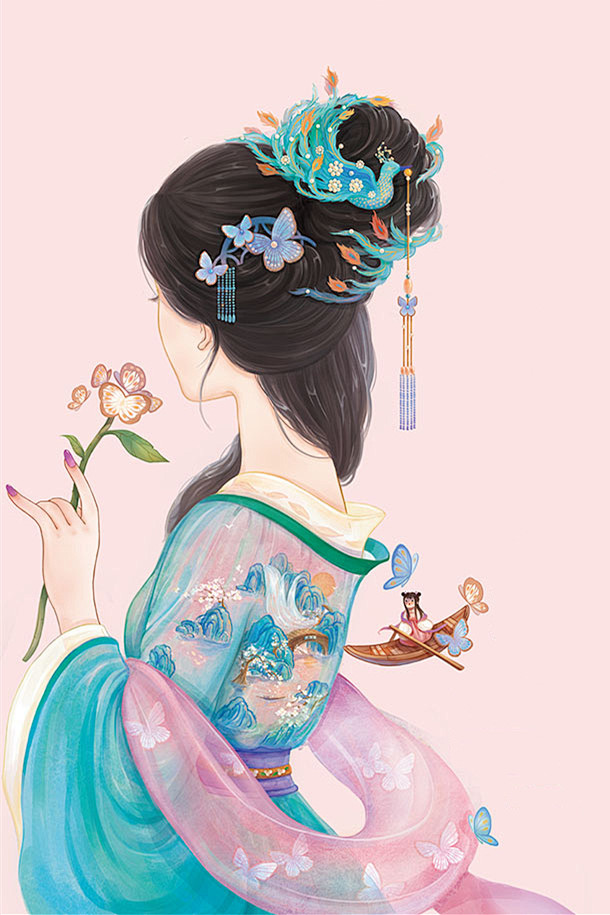 插画——最美的背影
古风小仙女最美的背影