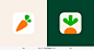 一个胡萝卜Logo的简化设计升级