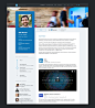 Linkedin Redesign Concepts – Muzli -Design Inspiration : via Muzli design inspiration