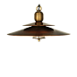 Moonlighter Exterior Suspension by Auroralight | ML-10-20-N : Moonlighter exterior suspension features a metal diffuser and frosted glass lens, ideal for soft lighting in outdoor settings. The glass lens finishes with a metal bottom shaped to complement t