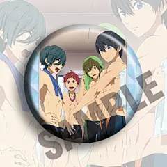 FREE！男子游泳部 动漫徽章胸章 二次元周边吧唧定制 非海报挂件-淘宝网