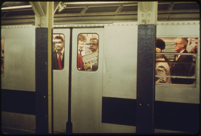 Commuters on Subway....