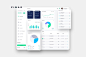 互联网金融交易数据统计后台仪表盘UI设计模板-纯白背景 FIDAS Finance Dashboard Ui Light - P