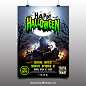 Halloween Party Posters I  Designed for Freepik : Halloween Party Posters