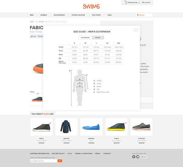 Swims website on Beh...