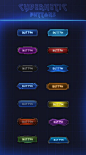 Cybernetic Buttons 2.0 by VengeanceMK1 game user interface gui ui | Create your…
