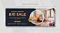 Furniture facebook cover and panoramic banner template