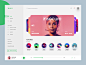 Musicly slider website web ux ui uiux songs radio playlist player gradient spotify music dashboard app