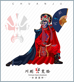 -自在-采集到川剧变脸