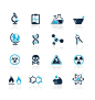 Science icons vector