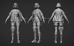 Nam7hiTa采集到3D人物建模_白模