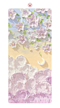 清新治愈油画风景插画壁纸