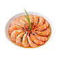 中式菜品海鲜虾盘