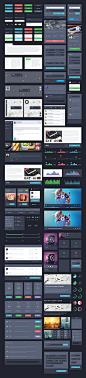 UI Kit Dark | GraphicBurger