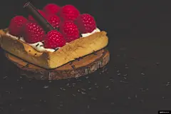 糕点 脆饼 覆盆子 甜点 食品摄影 洒 美食摄影图片图片壁纸