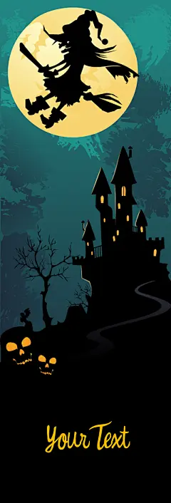 卡通万圣节狂欢夜派对舞会南瓜糖果幽灵海报