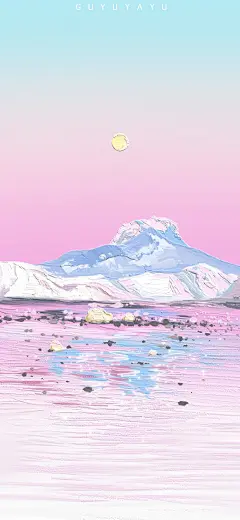 cr.微博@谷雨芽郁__201007_风景 油画 质感 手机壁纸