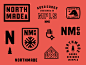Northmade Co. No. 2 hand loon bird minnesota north shield crest tree badge lockup logo branding